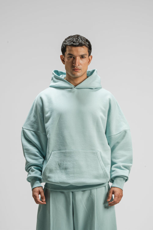 Y27 Premium Heavy Boxy Organic Hoodie — Mineral Sage [520 GSM](Preorder)