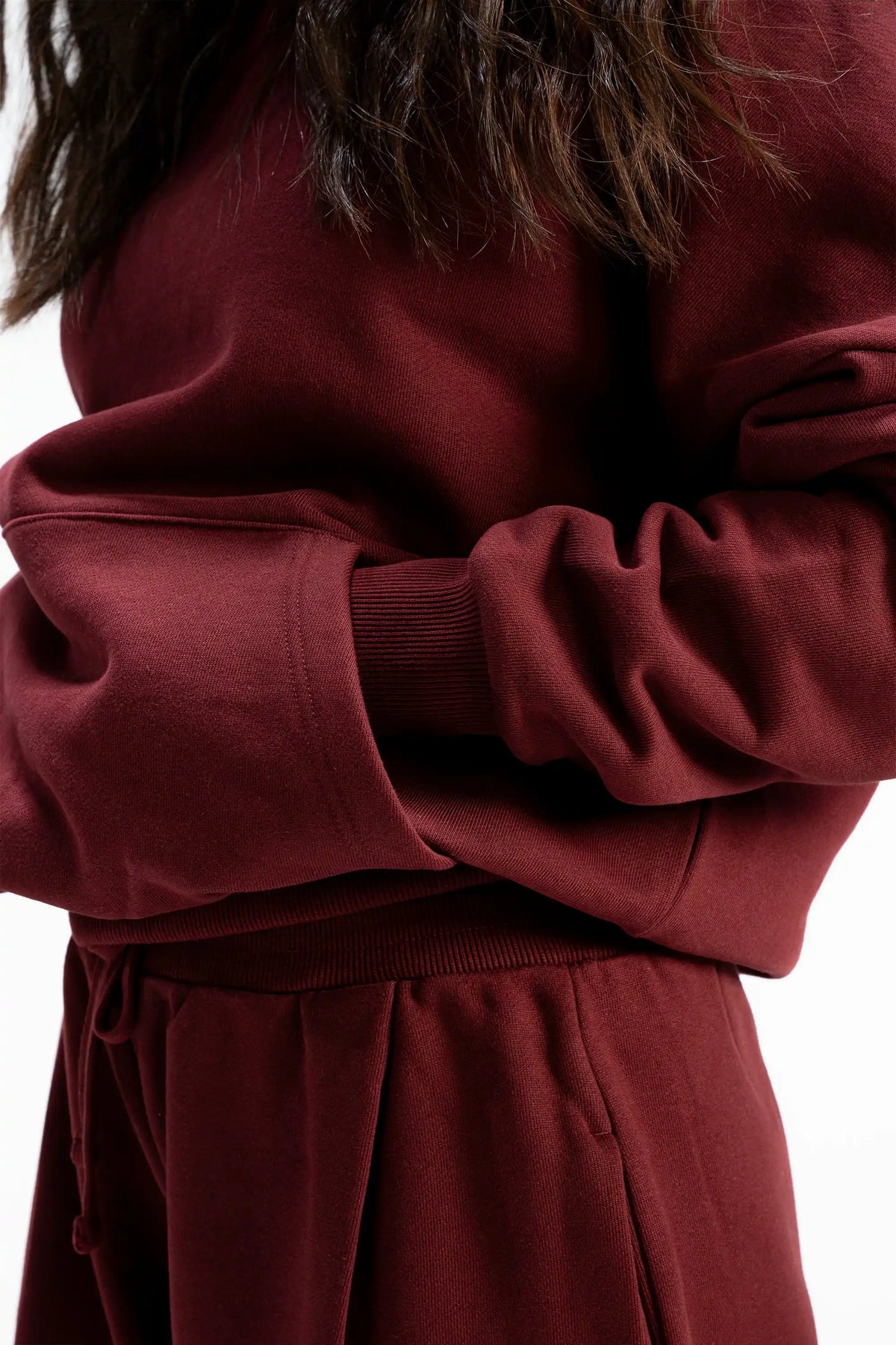 Premium Heavy Boxy Organic Hoodie — Maroon [520 GSM]