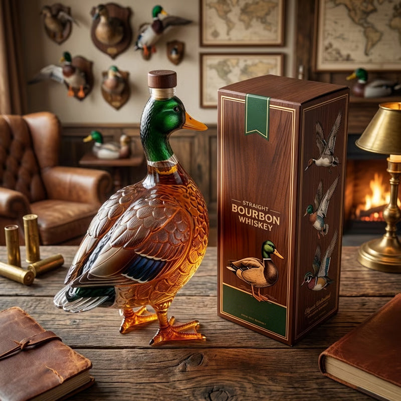 🔥Most Popular in 2026🔥Duck 3D Mallard Bourbon Bottle