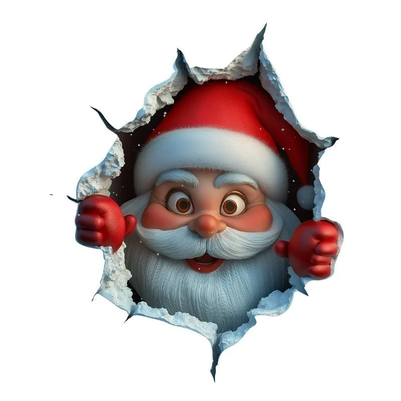 😍3D Santa Claus Wall Sticker