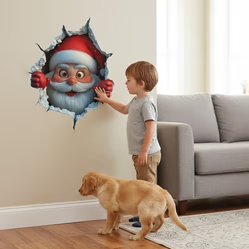 😍3D Santa Claus Wall Sticker