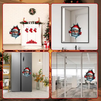 😍3D Santa Claus Wall Sticker