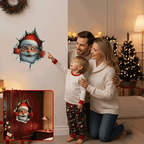 😍3D Santa Claus Wall Sticker