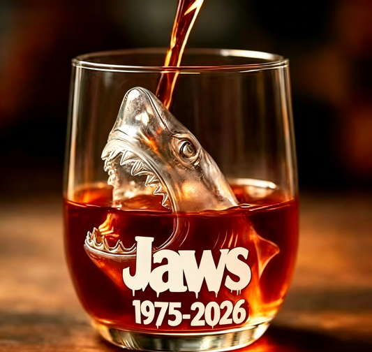 Jaws 50th Anniversary Limited Edition Glass