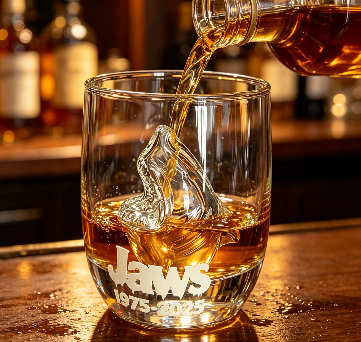Jaws 50th Anniversary Limited Edition Glass