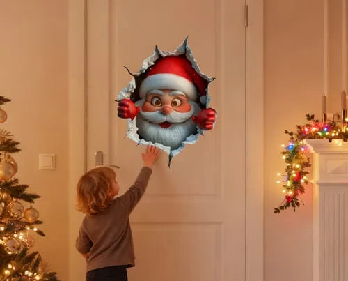 😍3D Santa Claus Wall Sticker