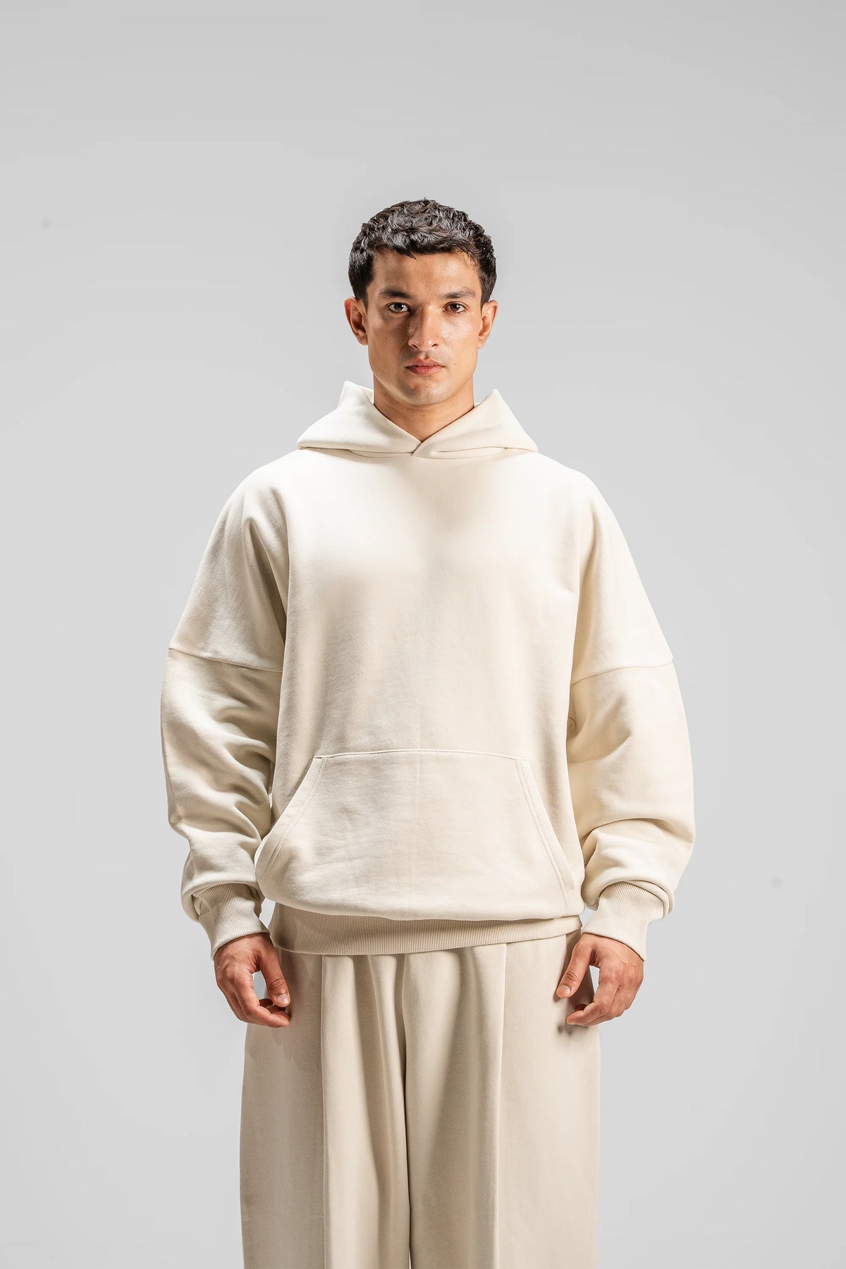 Y27 Premium Heavy Boxy Organic Hoodie — Artic Wolf [520 GSM]
