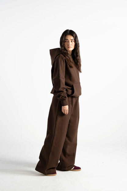 Y27 Premium Heavy Boxy Organic Hoodie — Mocha [520 GSM]