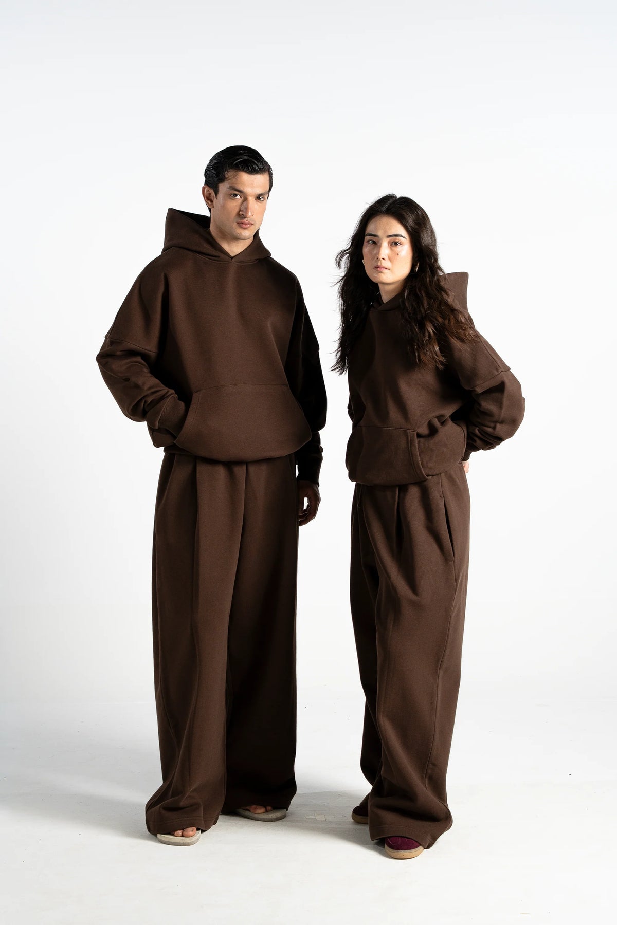Y27 Premium Heavy Boxy Organic Hoodie — Mocha [520 GSM]