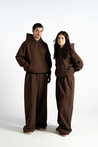 Y27 Premium Heavy Boxy Organic Hoodie — Mocha [520 GSM]