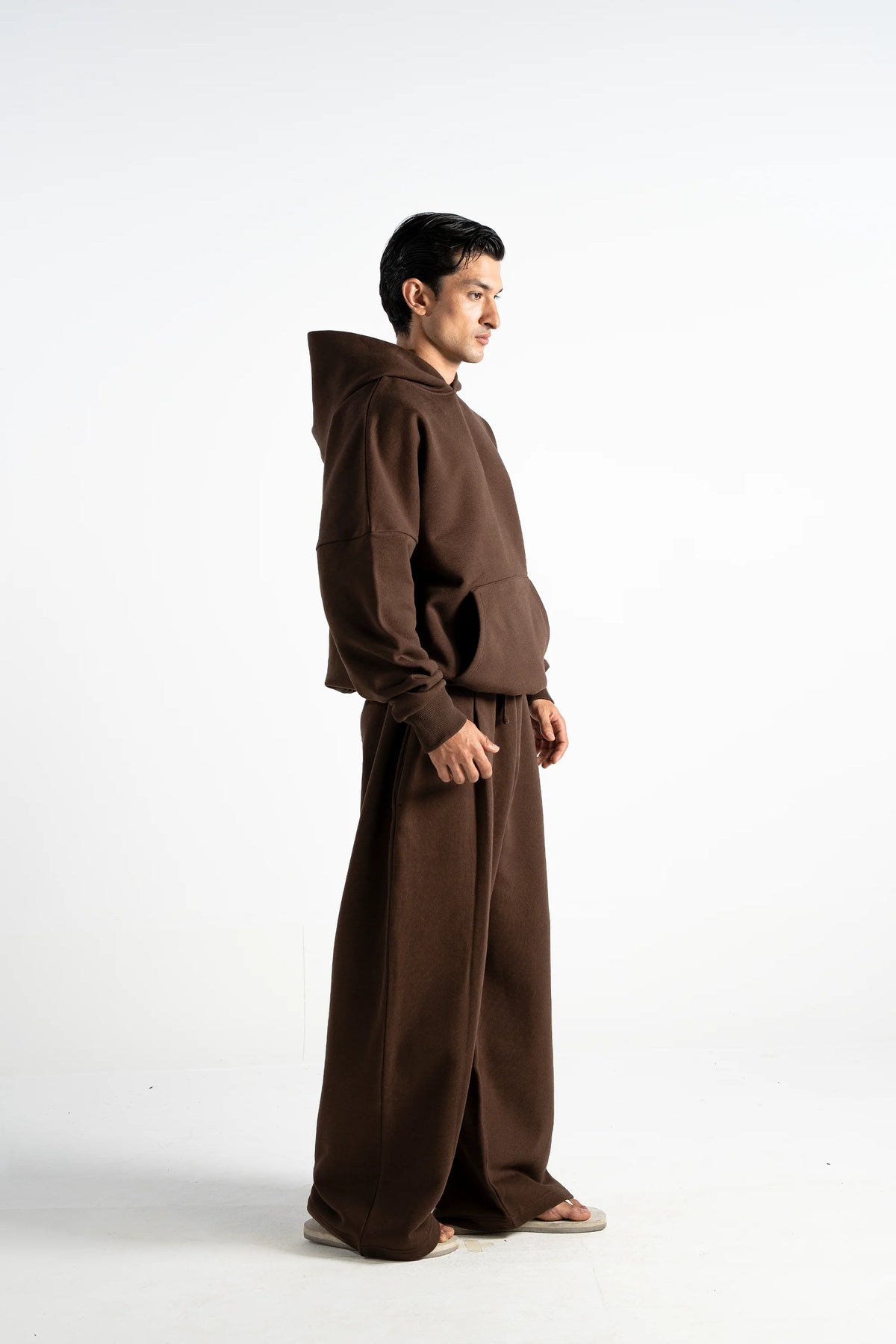 Y27 Premium Heavy Boxy Organic Hoodie — Mocha [520 GSM]