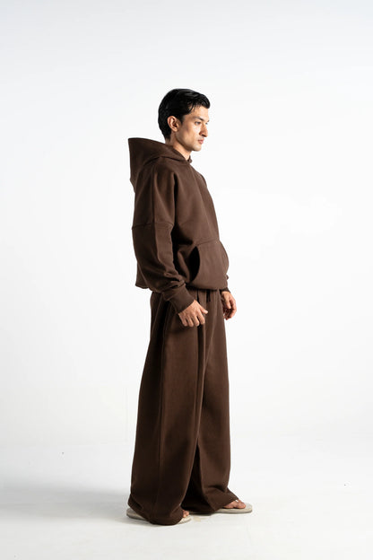 Y27 Premium Heavy Boxy Organic Hoodie — Mocha [520 GSM]