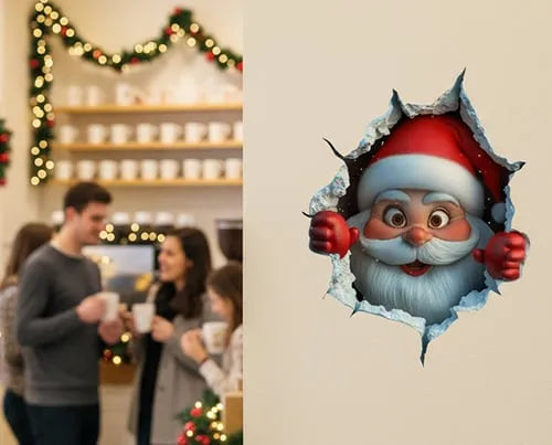 😍3D Santa Claus Wall Sticker
