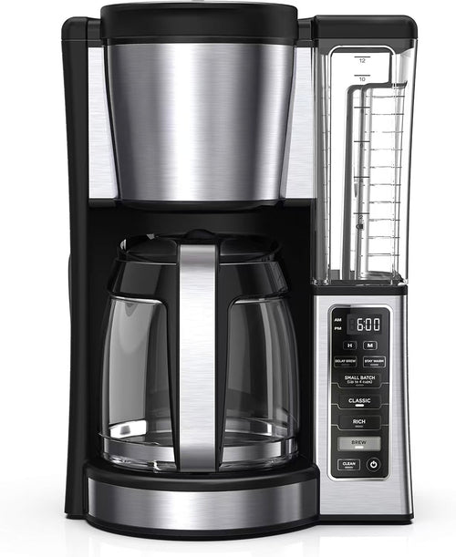 AubnicoFresh Brew Coffee Maker, 12 Cup Glass Carafe, Stainless Steel, CE251