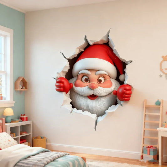 😍3D Santa Claus Wall Sticker