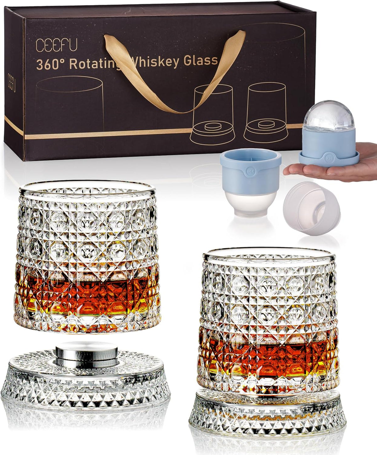 🔥Buy 2 Get 1 Free🔥 | Rotating   Whiskey   Glass