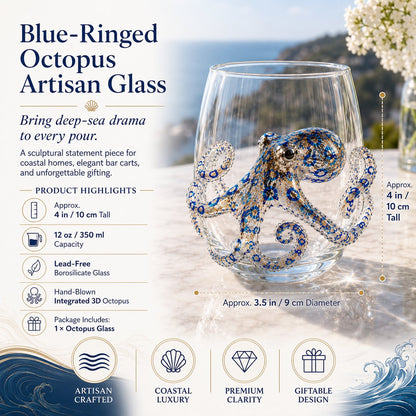 🔥LAST DAY 50% OFF - 🌊 3D Ocean Animal Artisan Glassware Collection for Fresher Sips, Coastal Elegance & Elevated Home Bar Vibes